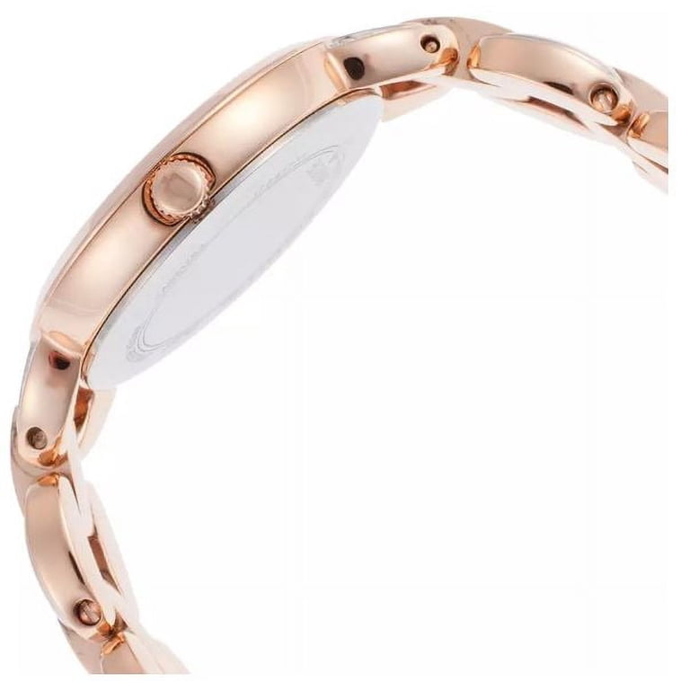 Bulova 98L207 women\'s crystal accented rose gold tone steel MOP dial watch Bulova Crystal 98L207 Rose Gold Women main image 4