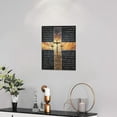 thumbnail image 2 of Christian Bible Verse Wall Art Christ Cross Pictures Wall Decor Scripture Inspirational Quotes Painting Print Catholic Religious Decor Artworks for Bathroom Bedroom Living Room Church 12"x16", 2 of 6