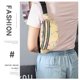 thumbnail image 5 of Riñonera de piel sintética con diseño de patchwork para hombre y mujer, bolso diagonal universal, riñonera personalizada con láser, bolso de playa, 5 of 6