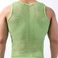 thumbnail image 4 of 70% Off! ZVNAΖH Mens See Through Sleeveless Shirt Mesh Hollow Out Tank Top Fishnet Fitted Muscle Shirt Clubwear, 4 of 4