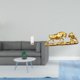 thumbnail image 2 of Organizador de pajitas y soporte para brochas de maquillaje reutilizable y transparente con figuras modernas de toro y oso, escultura animal Feng Shui, 2 of 8