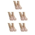 thumbnail image 2 of Langgg Comfortable Toe Socks For Women For Many Occasions Silicone Pad Low-cut Liners Socks General Size Pink 5Set, 2 of 6