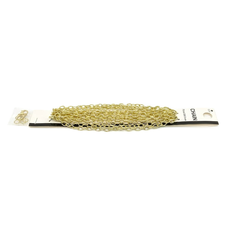 UMAOKANG 16.4 Feet 18K Gold Plated Chain For Jewelry Making
