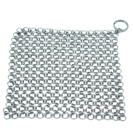 

Stainless Steel Net Mesh Pot Pan Scrubber Griddle Scraper Brush for Kitchen Skillets New.