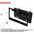 thumbnail image 3 of 1PC Black License Plate Frames with Black - White Polka Dot Pattern and Mounting Accessories License Plate Frames 2 Holes 6. 3x12. 2inch(16x31cm), 3 of 8
