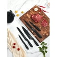 thumbnail image 3 of D.Perlla Knife Set, 7 Pieces Black Coating Steel Knives Set with Detachable Round Block, Scissors, 3 of 7