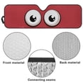 thumbnail image 7 of POLERO Red Cartoon Eyes Windshield Sun Shade for Car Off-road Vehicle SUV Truck (52.95x16.14 Inches), Sun Shade Windshield, Shades for Windows, Protector Blocks UV, Funny Car Decor, 7 of 7