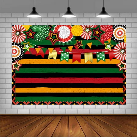 Image of Lofaris Juneteenth Day Photo Booth Backdrop Black African American June 19 Festival Background Independence Freedom Day Photo Booth Props 5x3ft