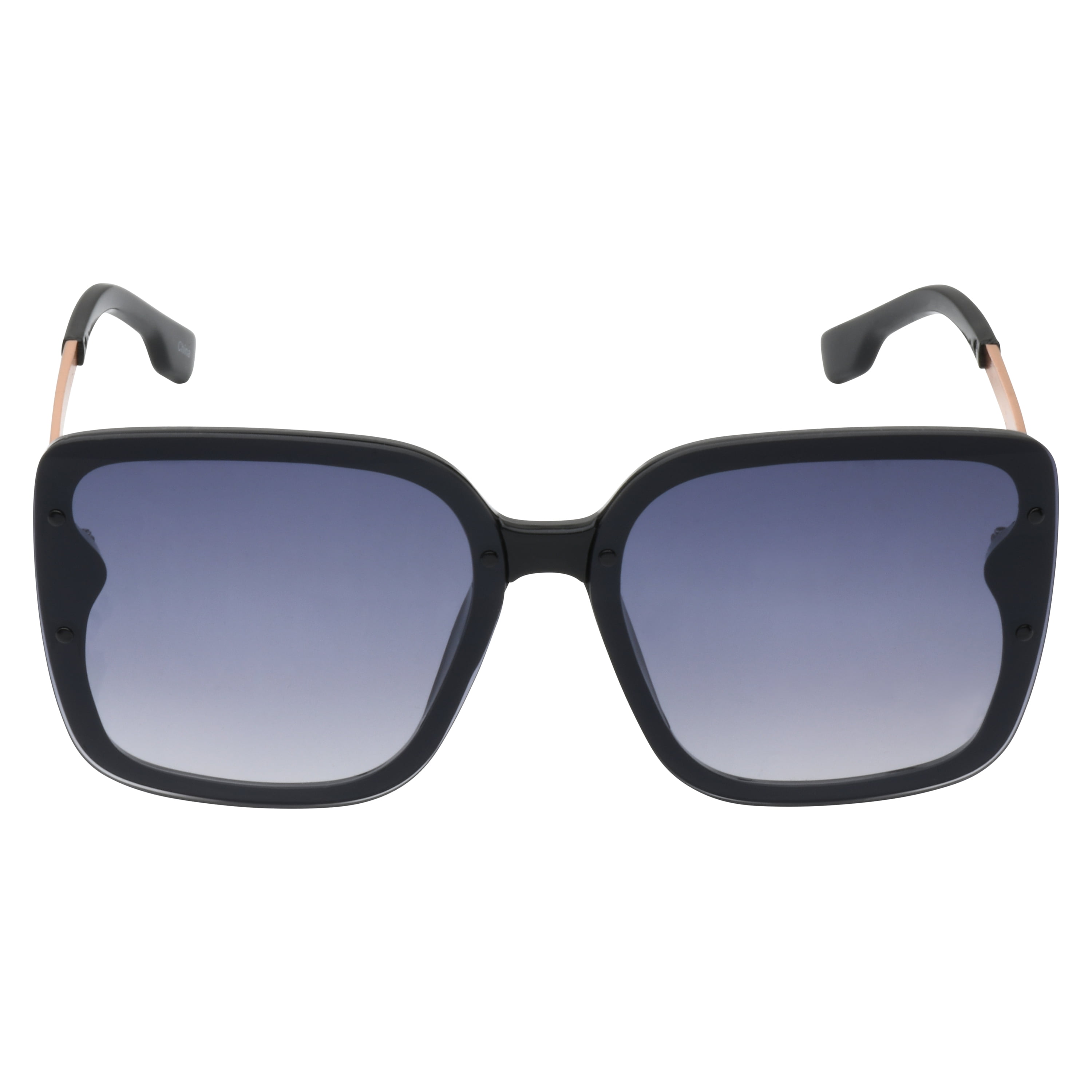 Nanette Lepore Women's NN387 Flush Lens UV400 Protective Square Fashion Sunglasses, 66mm