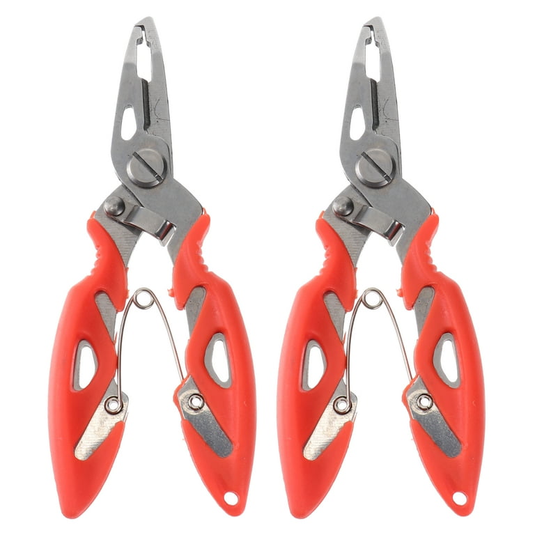 2Pcs Practical Sea Fishing Pliers Stainless Steel Durable Fishing Line  Cutter 