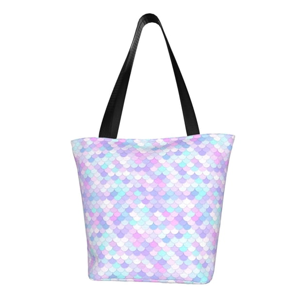 Easygdp Rainbow Scales Bolso de Hombro para Mujer, Bolso Bandolera y Cartera de Mano Elegante para Uso Diario