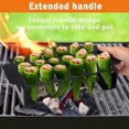 thumbnail image 2 of Visland Grill Rack 18 Holes Design Non-stick Rustproof Heat-Resistant with Handle Multipurpose Stainless Steel Barbecue Chili Pepper Roasting Rack Camping Supplies, 2 of 5
