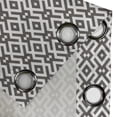 thumbnail image 4 of Ambesonne Modern Grommet Curtain, Geometric Lines, 50" x 72", Dark Taupe and White, 4 of 6
