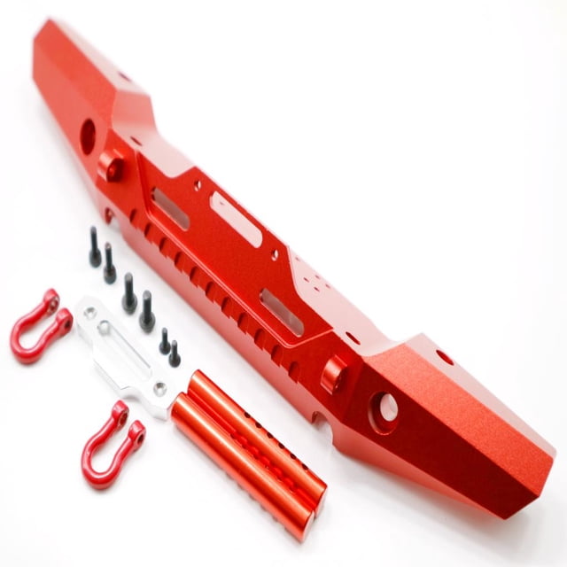 QualitChoice Front And Rear Bumper For VENTURE Crawler Rc Front And Rear Bumper Aluminum Alloy Wear-resistant RC Car Accessories Red