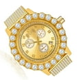 thumbnail image 2 of Mens Exclusive Custom Time Piece Celebrity Inspired Lab Diamonds Gold Tone Iced Out Khronos Jo Rodeo Watch W/Date Function, 2 of 4