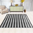 thumbnail image 2 of Yayeee Area Rugs for Living Room 6.7'x4.8' Non Slip Washable Bedroom Floor Carpet, Black and White Geometric, 2 of 5