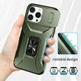thumbnail image 4 of Fashion Case with Holder Stander Kickstand Drop Resistant Shockproof Case For iPhone 16 Pro (6.3inch), 4 of 7