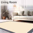 thumbnail image 2 of ODIKA 5'x7' Machine Washable Non-Slip Area Rug, Bordered Fade Resistant Waterproof Stain Proof Versatile High Traffic Rug, Beige, 585582, 2 of 7
