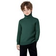 thumbnail image 2 of vdgthytj Girls Boys Turtleneck Sweaters Kids Casual Soft Long Sleeve Pullover Knitted Base Layer Tops Fall Clothes, 2 of 9
