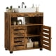 thumbnail image 4 of VASAGLE Mueble de Lavabo, Mueble de Baño, Armario de Almacenamiento, 30 x 60 x 64 cm, Apto para Lavabos sin Pedestal, con 2 Puertas de Persiana, Tablero Ajustable, Marrón Rústico, 4 of 9