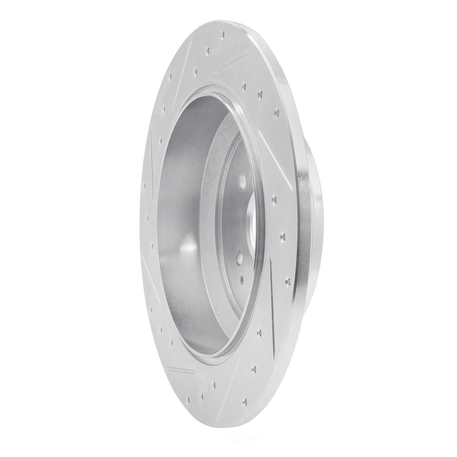 Dynamic Friction Company 631-58028R DFC Brake Rotor - Drilled And Slotted - Silver