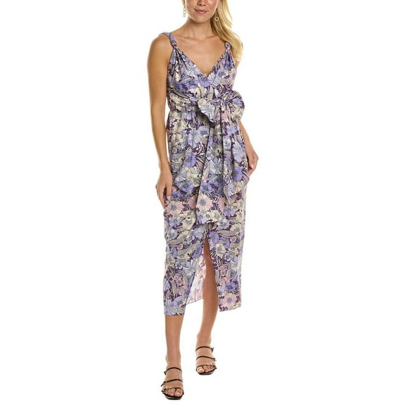 Rebecca Taylor womens  Poppy Field Maxi Dress, 4, Purple