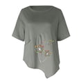 thumbnail image 4 of Blusa con bolsillo y estampado de solapa con botones de manga larga informal para mujer Pompotops hfajkhk137122, 4 of 4