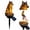 J, variant on Solar Wolf Ground Stake Light, Resin Outdoor Landscape Lamp with Warm LED Glow, Auto On/Off Waterproof Yard Pathway Decor, Rustic Wild Animal Garden Ornament