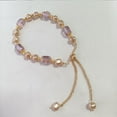thumbnail image 2 of Pulsera de perlas para niña mayor, sentido de minorías, cristal, hilo de mano, joyería boudoir, 2 of 7