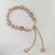 thumbnail image 2 of Pulsera de Cristal de Perla Morada para Mujer, Ajustable, 15-30 Cm, Estilo Francés Vintage, Elegante, Regalo para Niña Mayor | Accesorio Sofisticado de Cuerda Manual para Ropa Formal Informal, 2 of 6