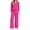 Rose Red, variant on Fantaslook Two Piece Sets for Women Fall Outfits Long Sleeve Tops Wide Leg Pants Lounge Matching Sets Vacation Travel Outfits
