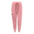 thumbnail image 5 of GEWSEY Womens Scrub Joggers 4-Way Stretch Anti- Moisture-Wicking Elastic Waistband Four Pocket Jogger Pants (Pink, XXL), 5 of 8