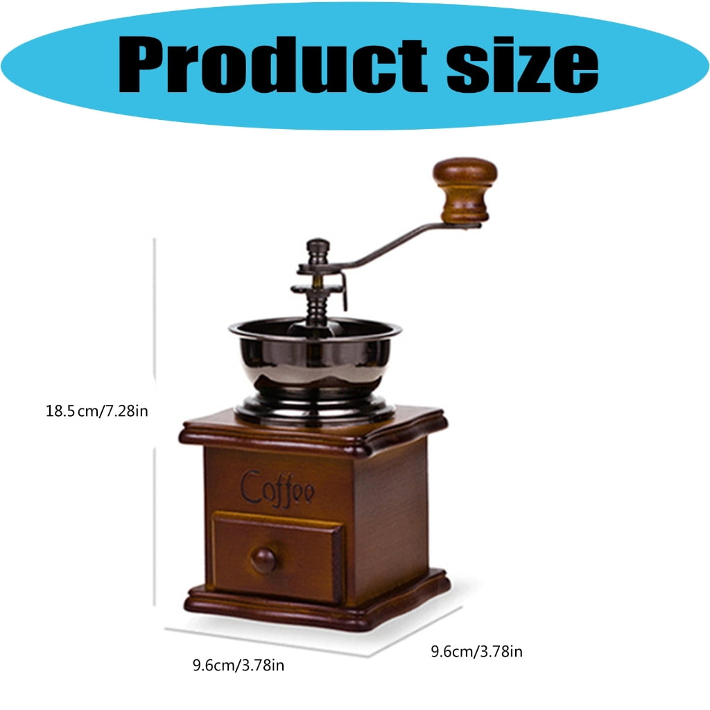 Portable Manual Coffee Grinders Wood And Metal Traditional Coffee Grinders Perfect For Camping And Offices