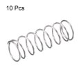 thumbnail image 2 of Unique Bargains 10mmx0,7mmx30mm 304 Ressort de Compression en Acier Inoxydable 11.8N Capacité de Charge 10 Pièces, 2 of 5