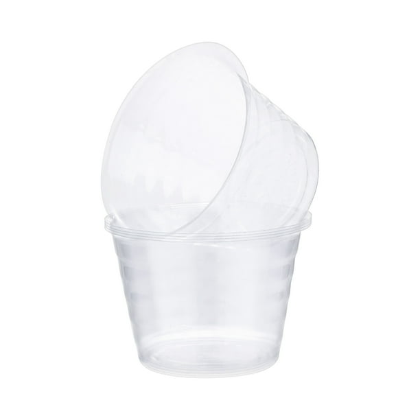 Uxcell 5-Pack Platillos para Macetas, Platillos de Plástico de 4.3 Pulgadas para Macetas, Bandeja de Drenaje para Macetas de Interior y Exterior
