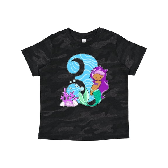 Inktastic Third Birthday Mermaid Girls Toddler T-Shirt