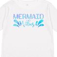 thumbnail image 4 of Inktastic Mermaid Vibes Text in Blues Boys or Girls Long Sleeve Toddler T-Shirt, 4 of 5