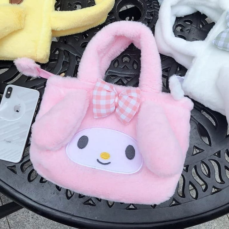 Hello Kitty Coin Purse Plush Shoulder Bag Kuromi Japanese Handbags