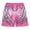 Pink, variant on Beach Shorts for Men 2026 Summer Casual Loose Fit Elastic Waist Straight Leg Floral Printed Cool Shorts with Pockets