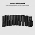 thumbnail image 4 of Impact Socket Set 10 Piece Metric Hex Deep Sockets Material Storage Box for Mechanics, 4 of 7
