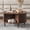Dark Brown, variant on WACASA Lift Top Coffee Table with Storage, Mid Century Modern Round Coffee Tables for Living Room, 31.5" Wood Coffee Table with Cabinets & Sliding Doors, Light Brown