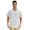 Silver Gray and White Stripes, variant on Dailycode Men's Casual Button Down Shirts Short Sleeve Summer Hawaiian Beach Shirt, Silver Gray and White Stripes