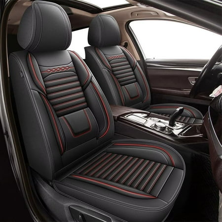 JIAMAOXIN Full Set Seat Covers for Ford EcoSport 2018-2022 Waterproof Faux Leather Car Seat Covers Vehicle Protector Cushion for Auto Interior Accessories(Redline) JIAMAOXIN Full Set Seat Covers for Ford EcoSport 2018-2022 Waterproof Faux Leather Car Seat Covers Vehicle Protector Cushion for Auto Interior Accessories(Redline)