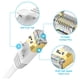 thumbnail image 4 of Cable Ethernet Cat 7, cable Ethernet blindado, cable plano de red RJ45 LAN compatible con 10 Gbps 600 Mhz, compatible con red Cat5/Cat6 Adepaton 2035289-1, 4 of 8