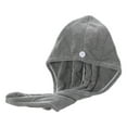thumbnail image 1 of Coral Velvet Thickening To Increase Soft Absorbent Shower Cap Dry Hair Towel, 1 of 8