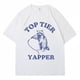 thumbnail image 4 of Camiseta con estampado de mapache para hombre y mujer, camisa informal de algodón puro de gran tamaño con estampado de dibujos animados, estilo Harajuku, 4 of 5