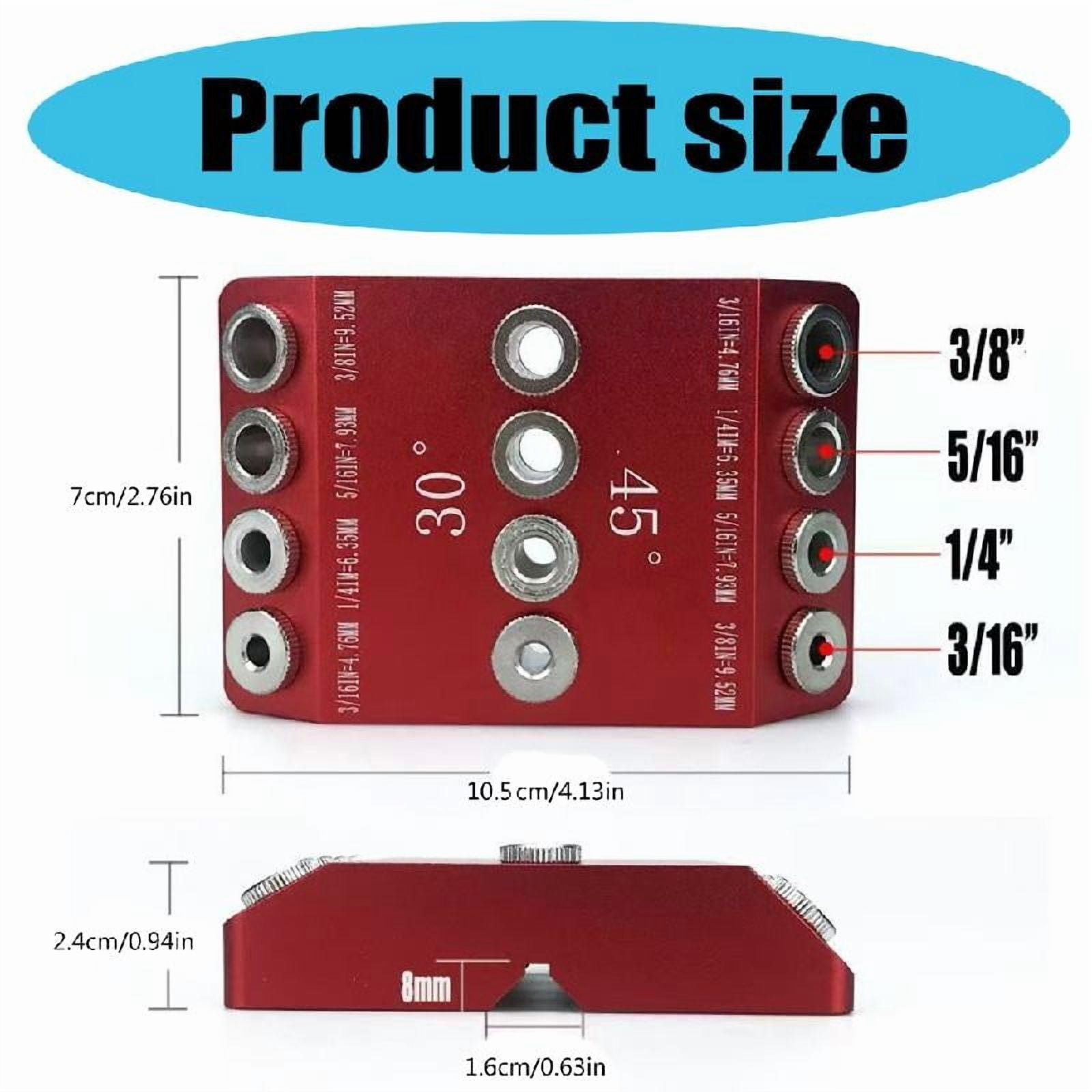 Angle Drill Guide 30 45 90 Degree Drill Jig for Straight Holes Drill Jig for Angled Holes Portable Drill Guide for Wood