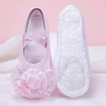 thumbnail image 5 of Fozruso Elegant Satin Ballet For Girls Delicate Mesh Dance Shoes With Glitter Bow Cat Design,Sizes 11.5 Little Kid 5-5.5 Years(Pink), 5 of 5