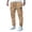 Khaki, variant on Men's American Loose High Street Leisure Sports Multi-Pocket Workwear Pants - Casual Cargo Trousers for Fashion, Outdoor, and Everyday UseGreenM