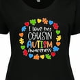 thumbnail image 4 of Inktastic I Love My Cousin Autism Awareness Women's Plus Size T-Shirt, 4 of 5